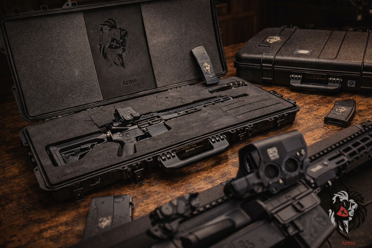 Base Armory Weapon-Anodized Green & Hard Case (Assembled)