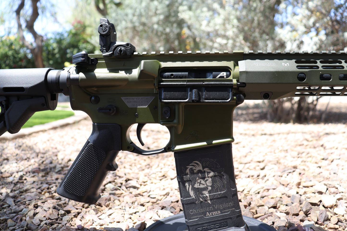 Base Armory Weapon-Anodized Green & Hard Case (Assembled)